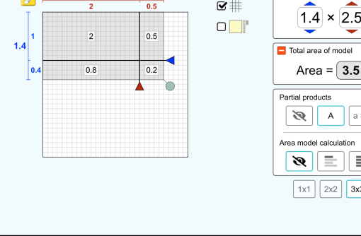 面积模型：小数