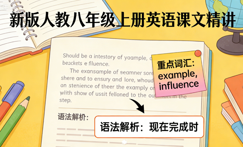 新版人教八年级上册英语课文精讲