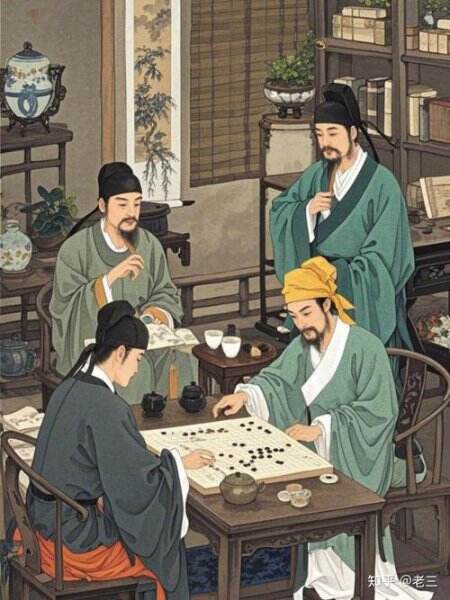 宋代文人画像