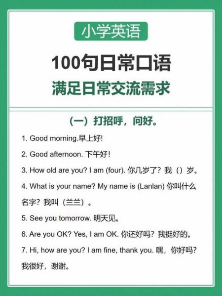 英语口语练习