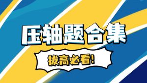 高考压轴题讲解合集