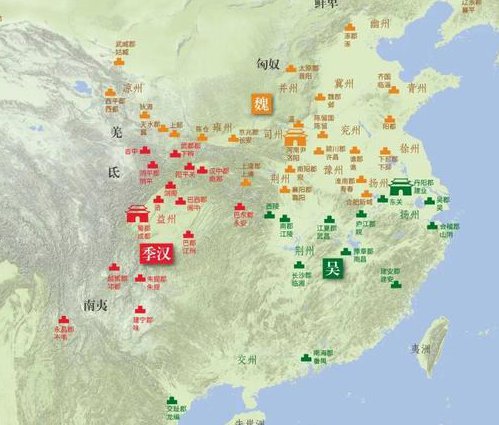 复旦大学 ：《三国志》导读 - 三国地图