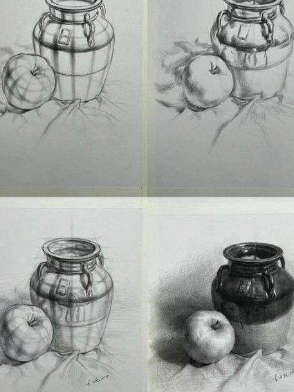 精品《素描课》速成课 - 素描结构