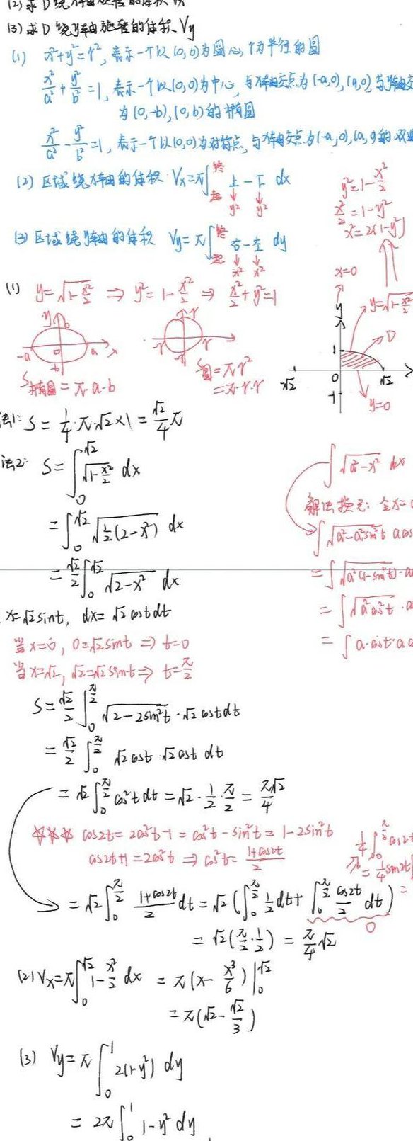 【汤家凤】2022考研数学《接力题典1800》基础篇 - 定积分应用
