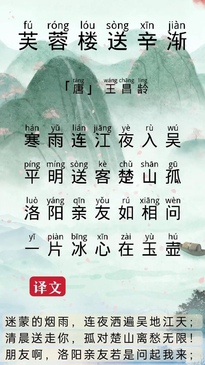 中学生古诗词必背朗读视频大全 - 古诗词