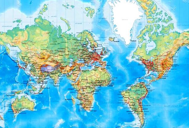 高考地理世界区域地理讲解 - 世界地形图