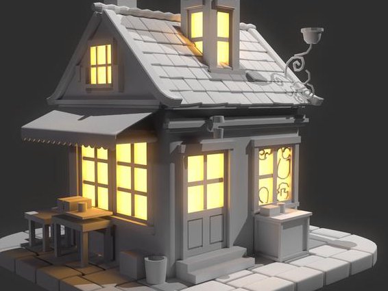 3dmax基础入门视频教程 - 建模效果