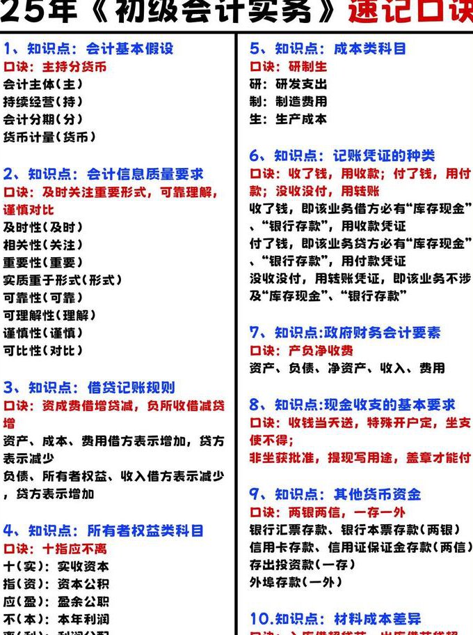 2026年初级会计实务备考 - 会计入门