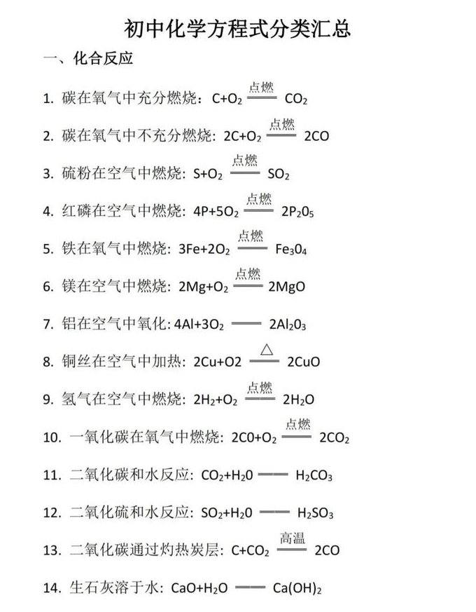 高中化学一轮复习辅导视频 - 化学方程式