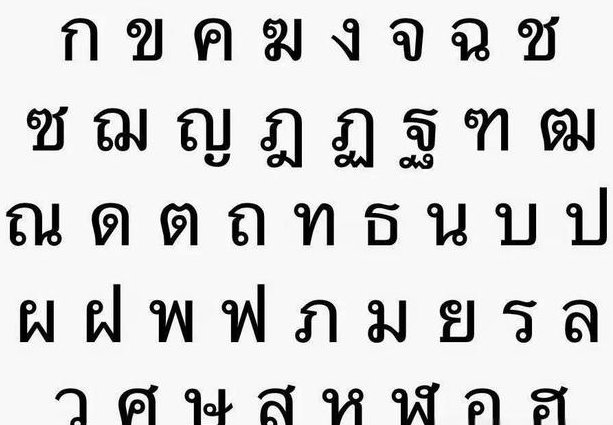 泰语零基础入门 - 泰语字母
