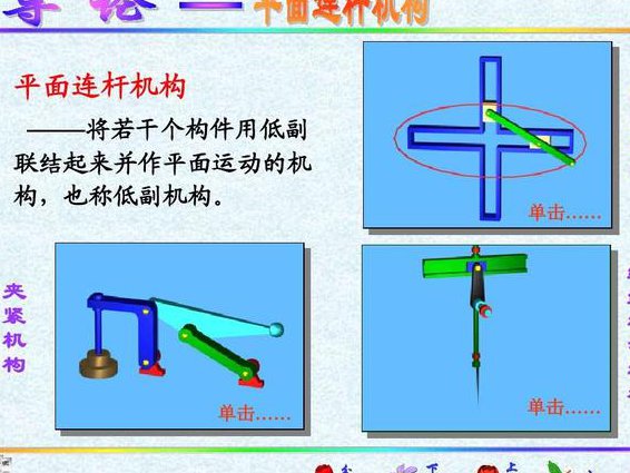 机械原理动画演示 - 连杆机构