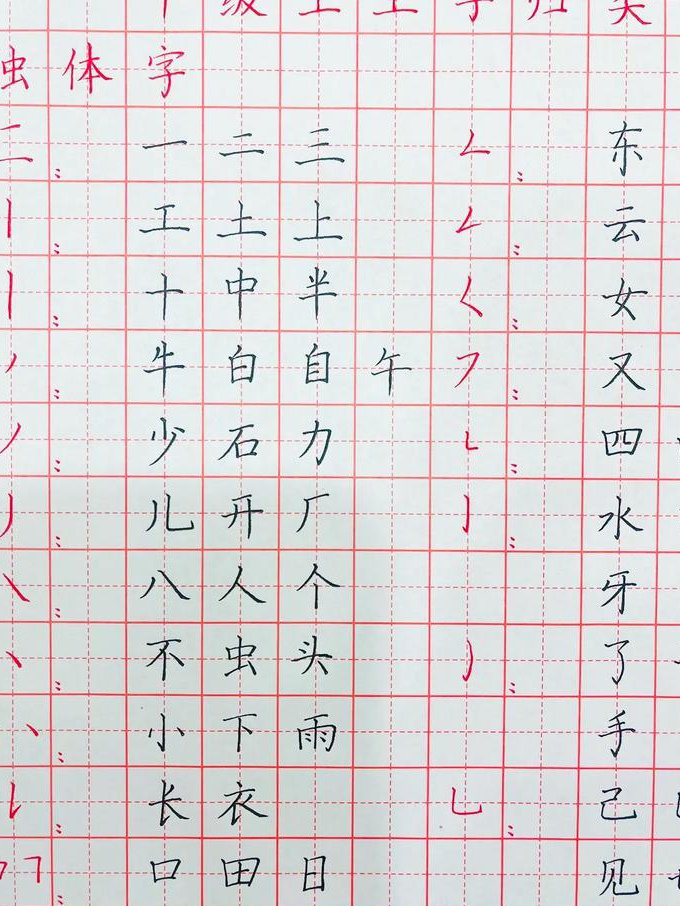 小学生硬笔书法大通关课程 - 写字教学