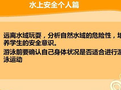游泳快速入门与进阶技术 - 水上安全