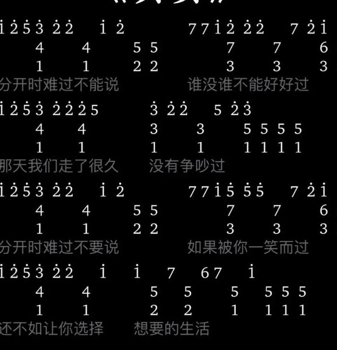 蓝莓吉他弹入门视频 - 谱子