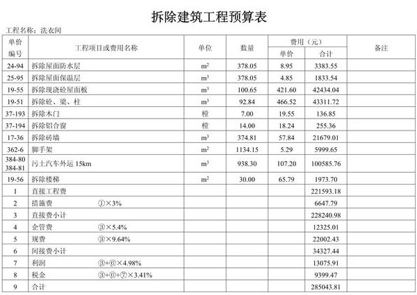 西安交大工程造价及概预算全集 - 建筑预算